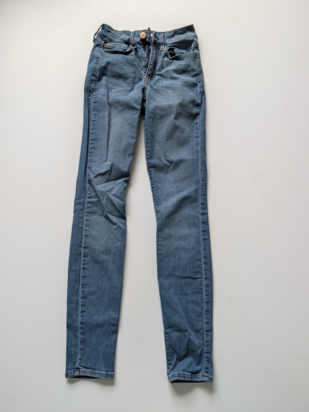 SO High-Rise Skinny Jeans in Medium Wash Blue Size 0